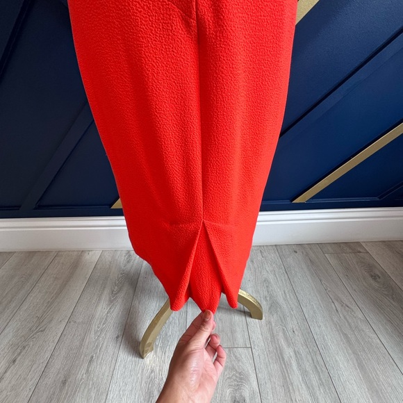 Black Halo cowl neck orange 🍊 sheath - Picture 5 of 12